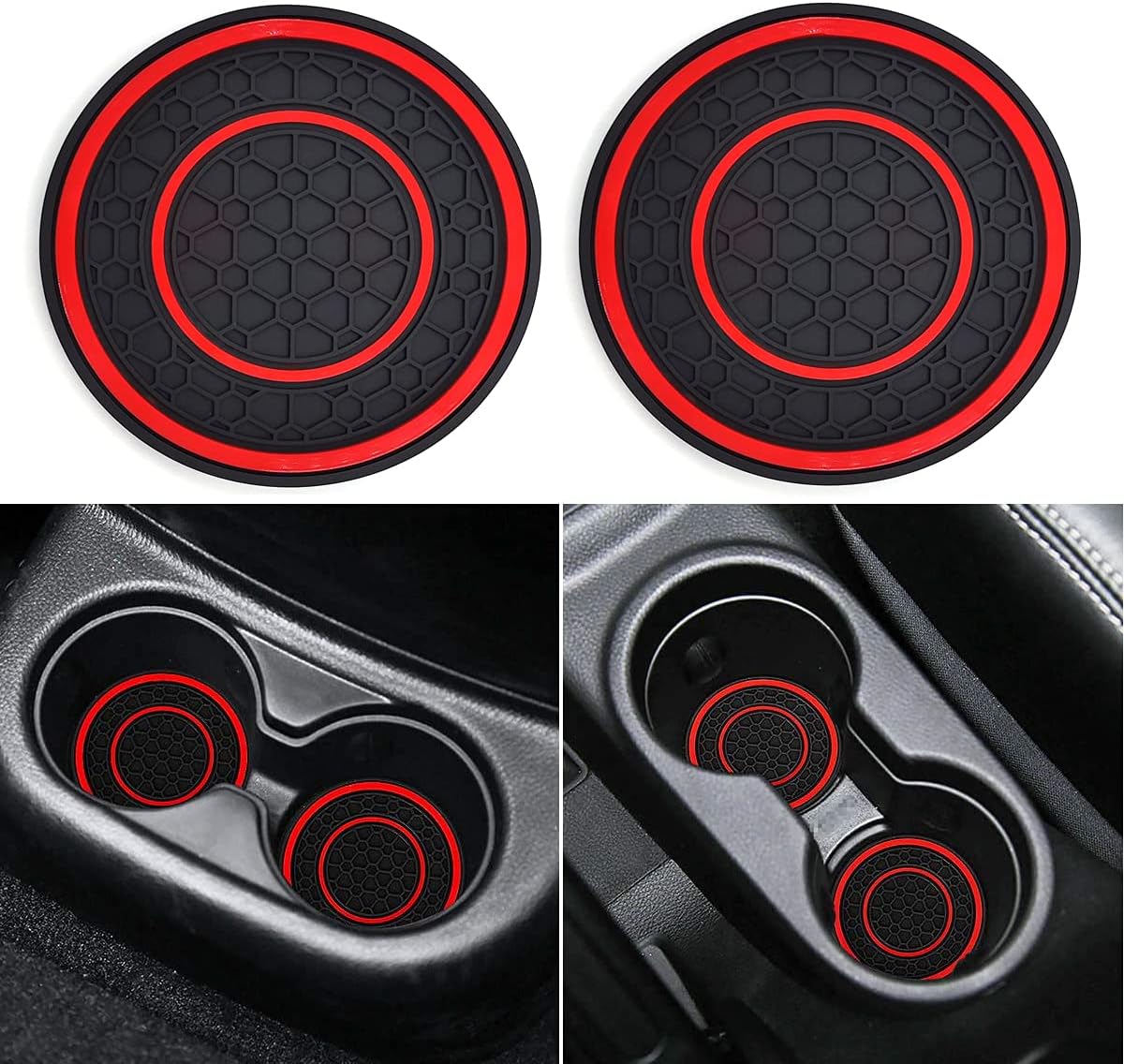Auprite Car Cup Holder Coasters