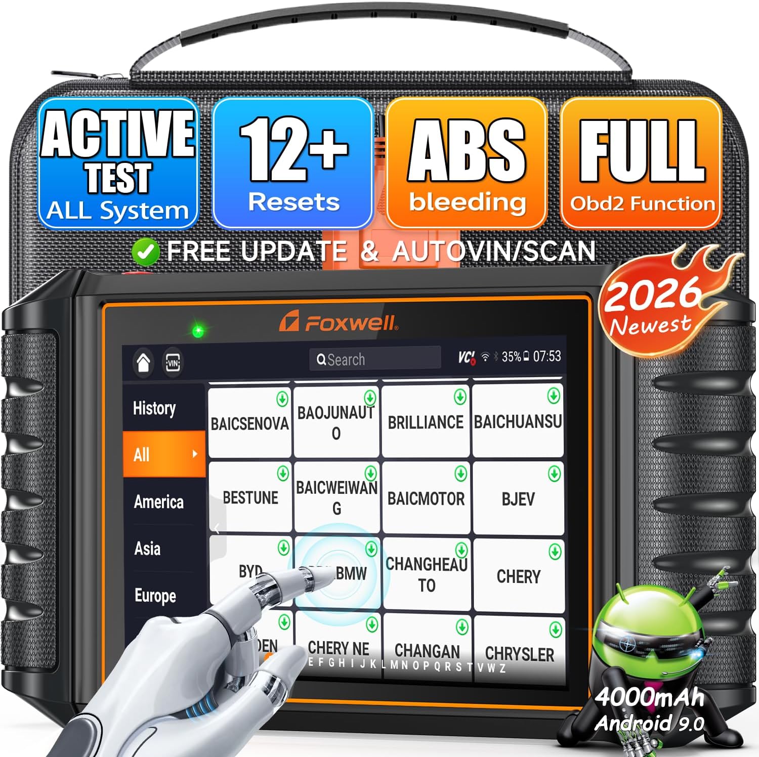 2026 FOXWELL NT726 OBD2 Scanner Diagnostic Tool