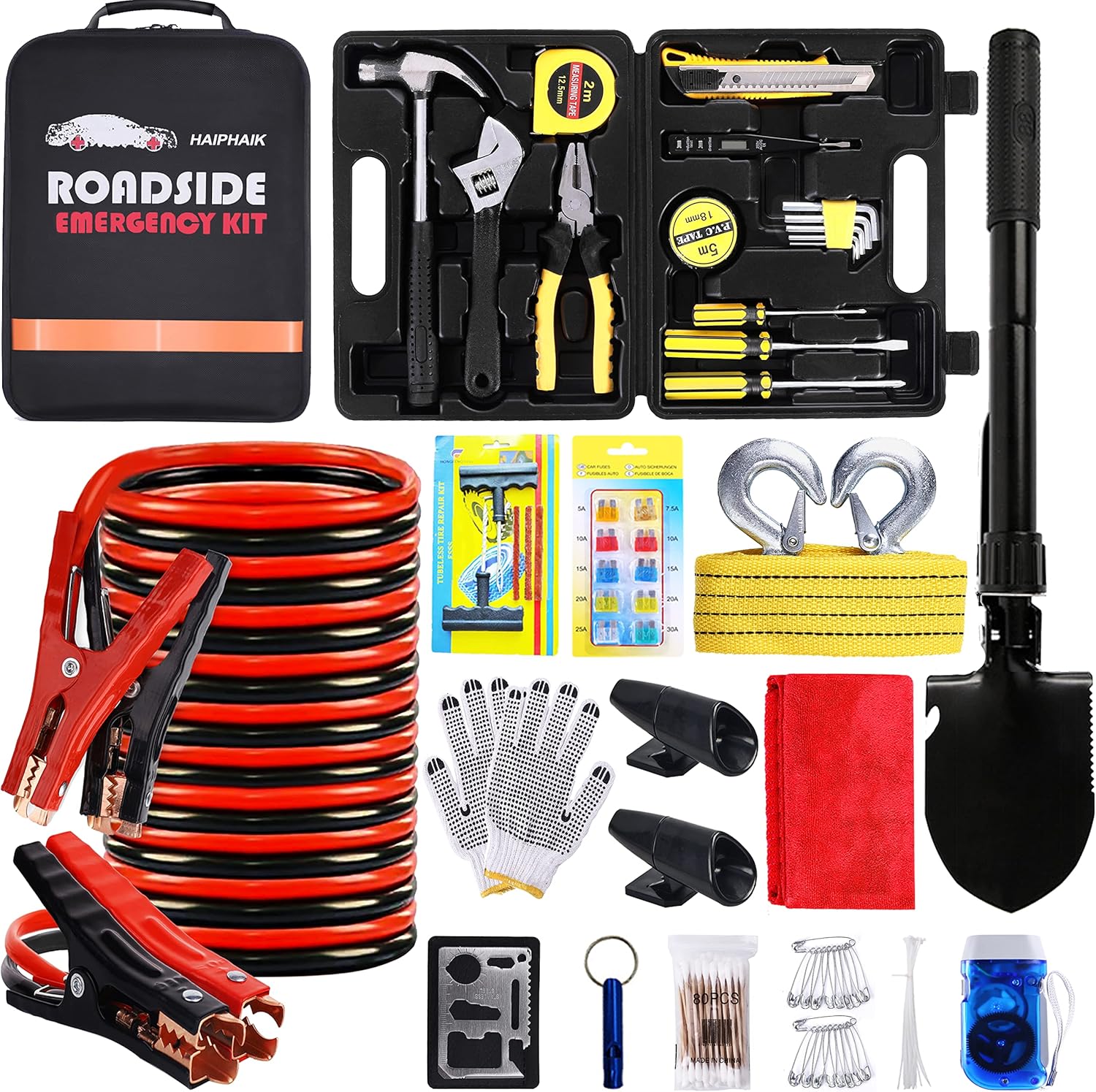 HAIPHAIK Car Emergency Roadside Kit